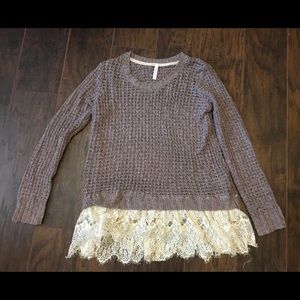 Xhiliration purpleish/Grey sweater